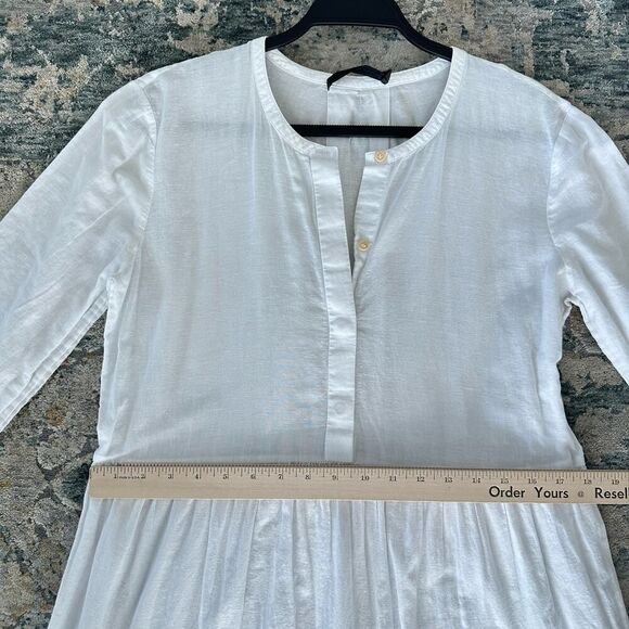 Jenni Kayne Dress Medium White Cotton Tiered James Prairie Cottage Peasant Boho - Picture 6 of 9